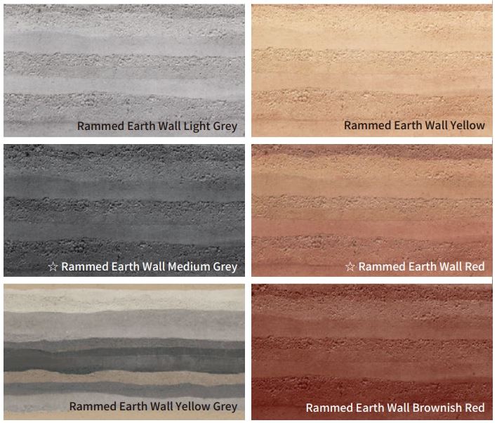 Rammed Earth Wall Flexible Stone Tile